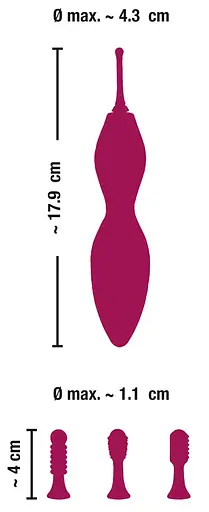 Кліторальний вібратор Sweet Smile Spot Vibrator With 3 Tips 17.9 см рожевий - фото 5
