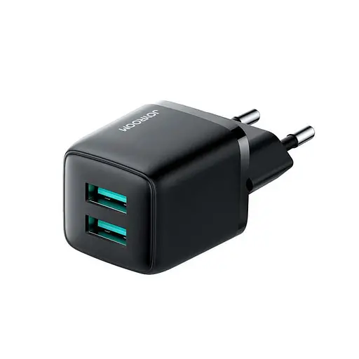 Адаптер сетевой JOYROOM Mini dual Port Smart Fast Charge L-2A121 |2USB, 2.4A| - фото 1