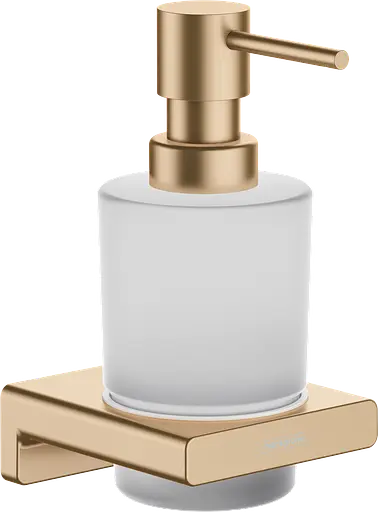 Дозатор підвісний Hansgrohe AddStoris для рідкого мила Brushed Bronze/скло 41745140, Бронза - фото 1