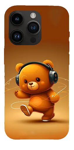 TPU чохол ведмедик меломан 3 (bear listening music) - фото 1