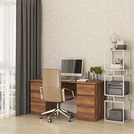 Письменный стол MebelStar Нео СК-6 160x60x75,5 см Дуб янтарный (MBS-1227)