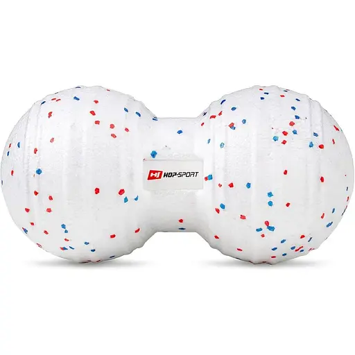 Массажный мяч Hop-Sport HS-P120DMB двойной EPP 120 мм белый