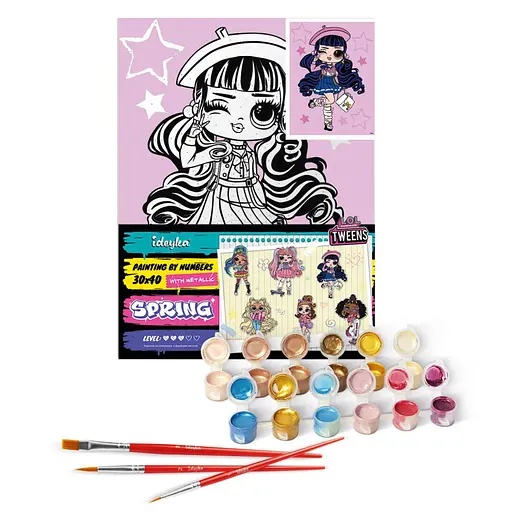 Картина за номерами "L.O.L. Surprise! Tweens Aya Cherry" Ідейка KHO6283, 30х40 см - фото 2