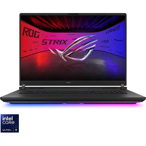 Ноутбук Игровой ASUS ROG Strix SCAR 18 G835LW с процессором Intel Core Ultra 9 275HX pana la 5.4GHz, 18", 2.5K WQXGA, Mini LED, 240Hz, G-Sync, 64GB DDR5, 2TB + 2TB