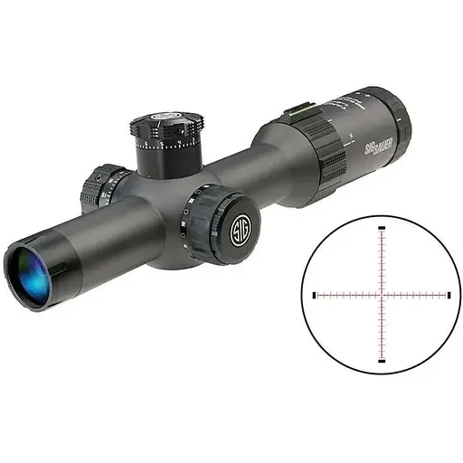 Прицел оптический Sig Optics TANGO4 1-4x24mm, 30mm, FFP, MRAD ILLUM RETICLE, 0.2 MRAD ADJ, GRAPHITE