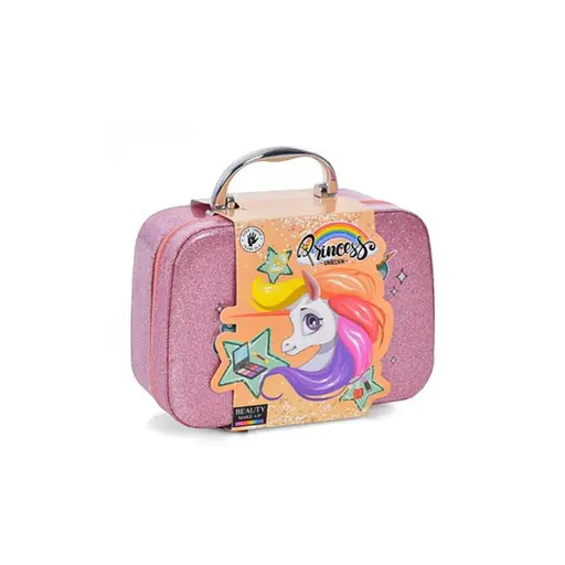 Косметика Тіні, помада, лаки, пензлики, набір для манікюру, у валізі