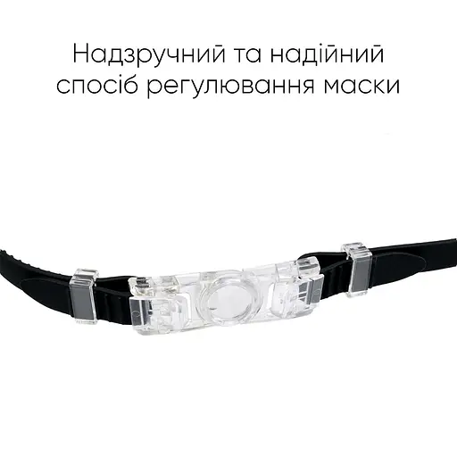 Дитяча маска для плавання Renvo Garsen JR Anti-fog чорний OSFM (1SM110-01) - фото 4