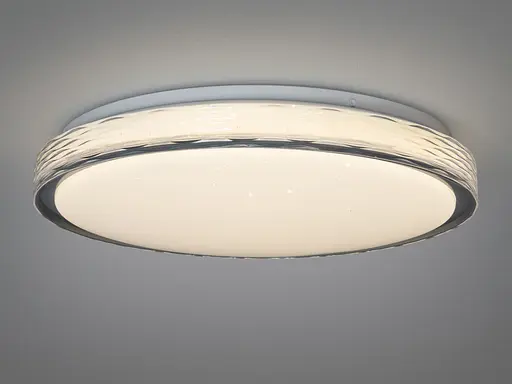 Світлодіодна смарт люстра Romin сіра 8 м² без пульта - фото 3