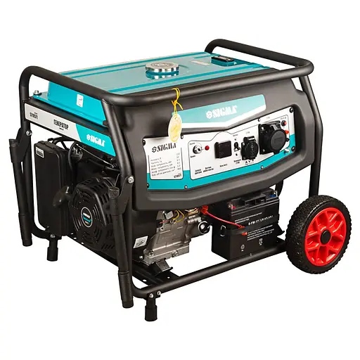 Бензиновий генератор Sigma 8.5/9.0 кВт, однофазний, ручний/електро запуск (5710571) - фото 7