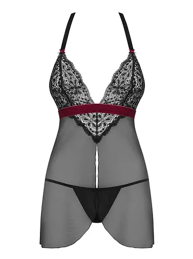 Комплект білизни Obsessive Rossita L/XL чорний - фото 5