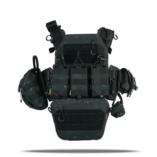 Плитоноска Kiborg GU gen.2 + 8 подсумок Black Multicam (1000-k77001) - фото 2