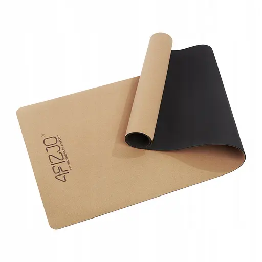 Коврик (мат) спортивный 4FIZJO Cork 183 x 61 x 0.4 см для йоги и фитнеса 4FJ0590 (P-5907739319562) - фото 3