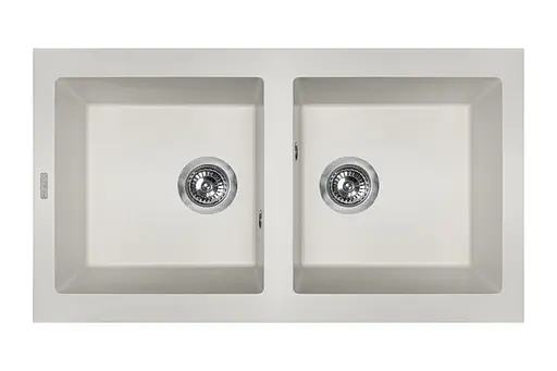 Кухонная мойка гранитная Miraggio Westeros white 875x504x199 00212102, Белый - фото 1