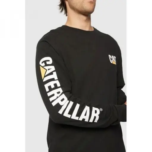 Кофта Caterpillar Trademark Banner Longsleeve Black M (1103-1510034-016-M) - фото 4