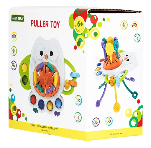Развивающая игрушка Baby Team Вытягайка разноцветная (8683) - фото 6