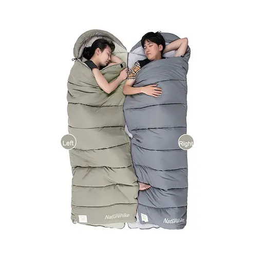 Спальный мешок Naturehike M180 CNK2350WS023 (220х80см) Правый (Светло-зеленый) - фото 4