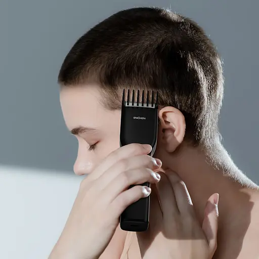 Машинка для стрижки беспроводная Enchen Boost триммер для волос с подвижным гребнем 5 Вт Черный - фото 8