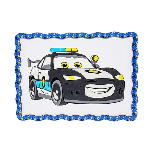 Дитячий набір для розпису по дереву "Поліцейська машинка" Puz-22952 формат А4