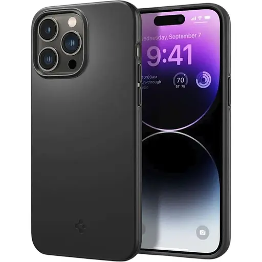 Оригинальный чехол Spigen Thin Fit для iPhone 14 Pro Max (6.7") Black (ACS04765)