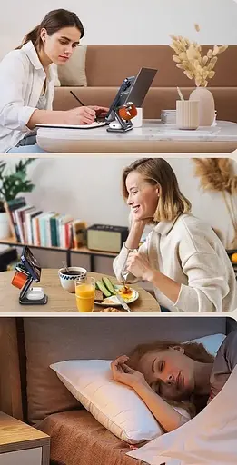 Беспроводное зарядное устройство Benks JuicePod Wireless Charger Stand + функция MagSafe 3 в 1 - фото 8