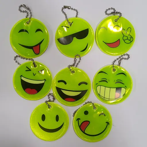 Светоотражающий брелок М 47550 Смайлик (6900077475500) Микс - фото 2