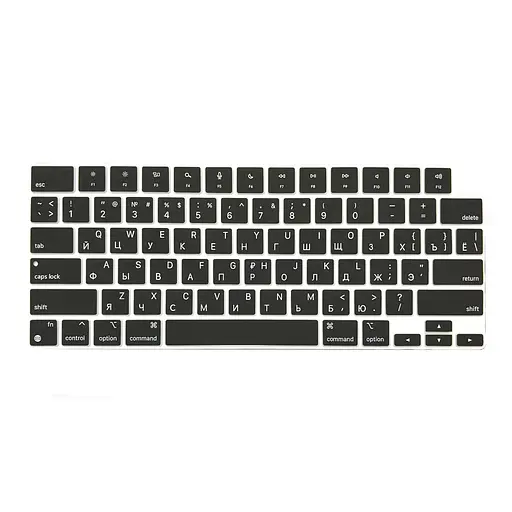 Накладка на клавіатуру DK для Apple MacBook Air 15" Retina 2023 - 2025 USA силікон чорний (013282)
