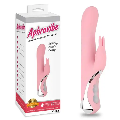 Вібратор-кролик Aphrovibe Rotating Missile Bunny 24 см світло-рожевий - фото 5