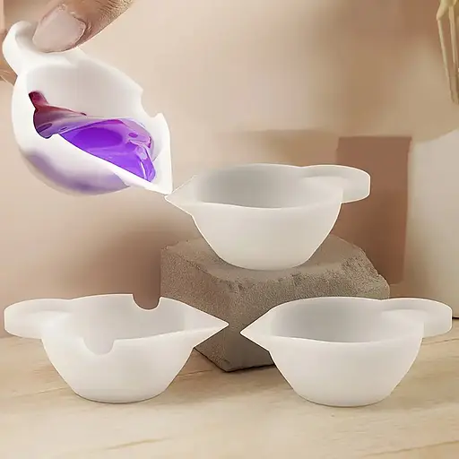 Силіконовий мірний міні-стакан 10 мл з носиком вимірювальна склянка, Kitchen Master Прозорий 87387 - фото 3