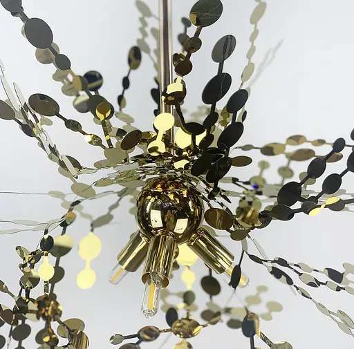 Подвесной светильник из гибких дисков металла на 3 подвеса Line.F M 219/3 GD - фото 4