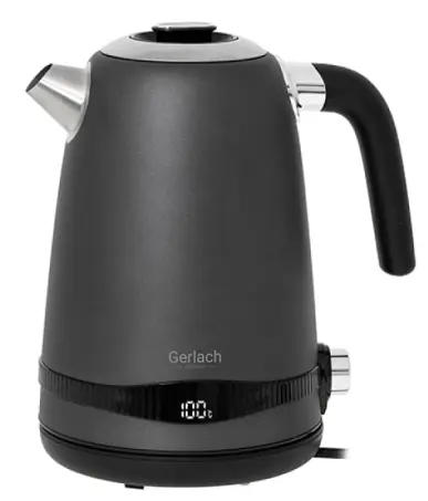 Электрочайник с регулятором температуры Gerlach GL 1281 Черный - фото 1