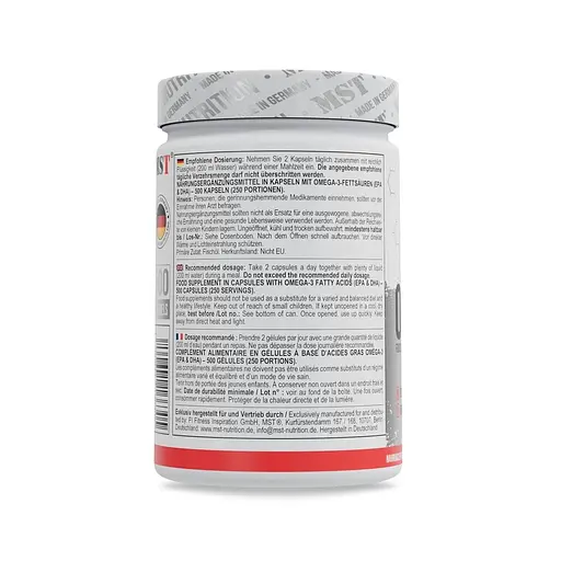 Рыбий жир MST Omega 3 Selected 55%, 500 капсул - фото 3