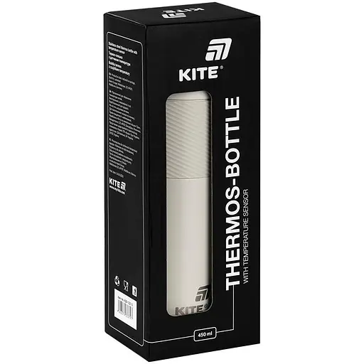 Термос с термодатчиком Kite бежевый 450 мл (K25-1227-1) - фото 6