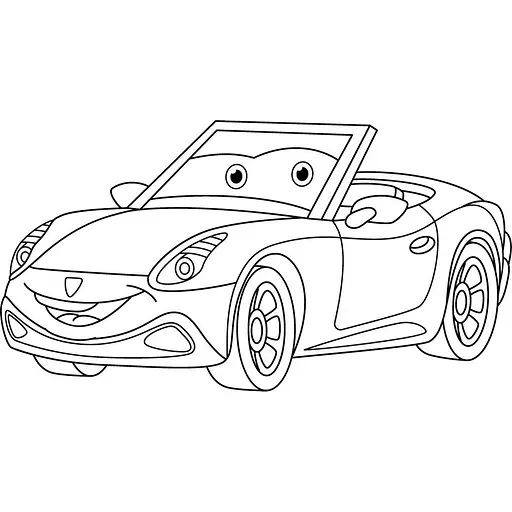 Роспись по холсту "Кабриолетик" Art Craft 15121-AC 25х30 см - фото 1