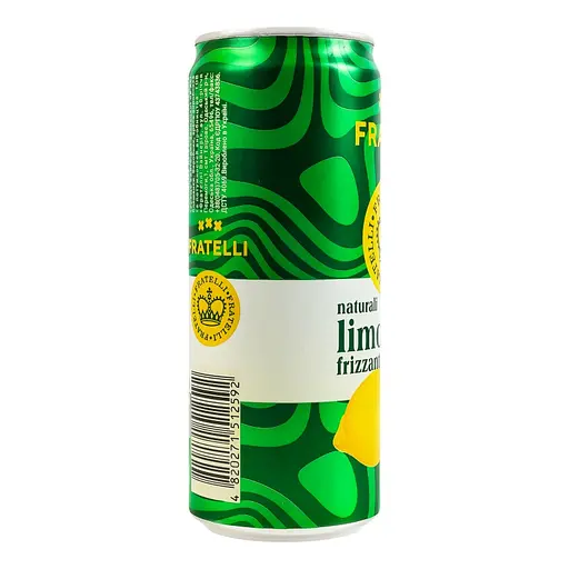 Напиток безалкогольный Fratelli Naturali Limonata Frizzante сильногазированный на добавках со вкусом лимона 330 мл - фото 2