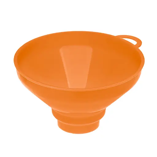 Воронка (лейка) Ø 15,5 см пластиковая с широким горлом на банку, Kitchette Оранжевый 86411 - фото 7