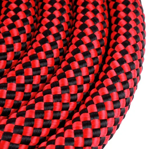 Поводок для собак Barksi Active 183х1.2 см из альпинистского шнура черно-красный - фото 3