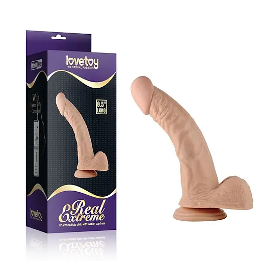 Фалоімітатор Lovetoy Real Extreme 22 см тілесний - фото 7