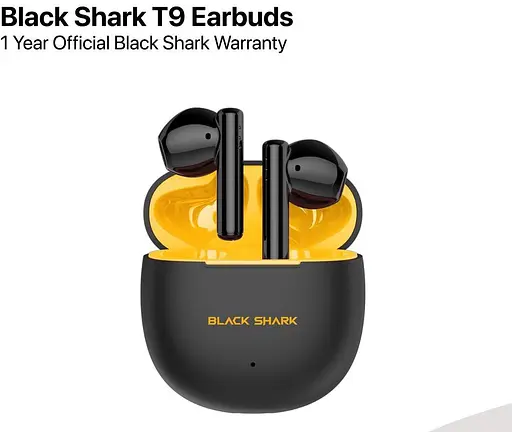 Навушники бездротові Black Shark T9 (BS-T9) yellow чорні з жовтим - фото 4