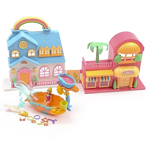 Ігровий набір будиночки для ляльок з ванною і фігурками IM420