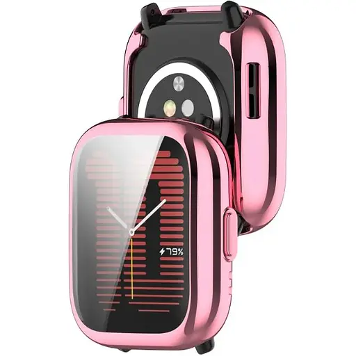 Чехол-накладка DK Silicone Face Case для Xiaomi Amazfit Active (A2211) (pink rose) - фото 2
