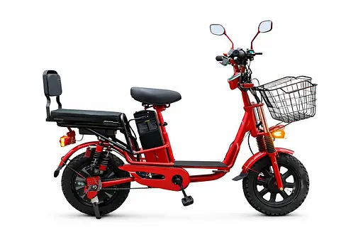 Электровелосипед Minako Monster (2000W, 60V, 36Ah) +Гидравлический тормоз +Раскладной Багажник / сиденье Красный - фото 1