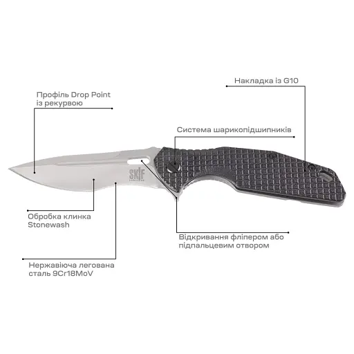 Нож Skif Defender II SW Black - фото 7