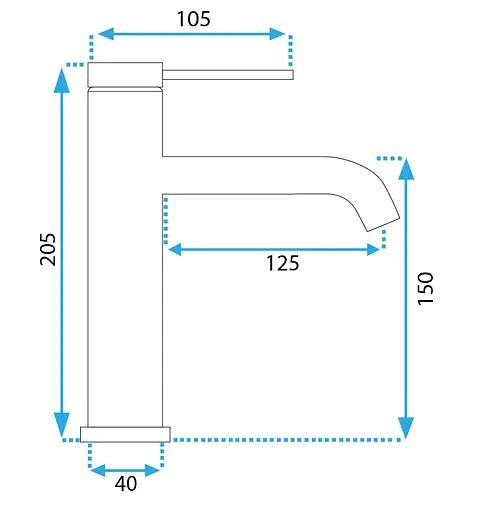 Змішувач для умивальника Rea Clif brushed gold REA-B5323 Золотий - фото 5