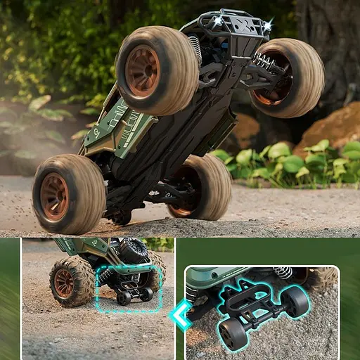 Машинка на радіокеруванні SCHE HW8809 Four-wheel drive high-speed Green - фото 3