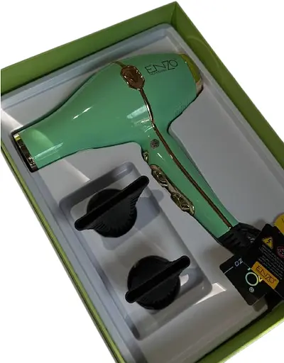 Фен для волосся Enzo EN-6006 з іонізацією та функцією швидкого сушіння 7500 Вт Салатовий - фото 3