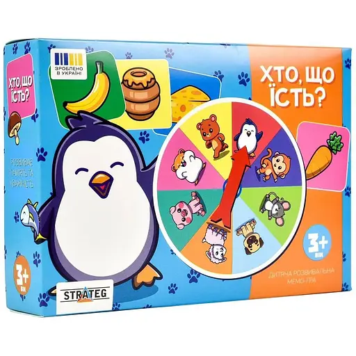 Настільна гра Strateg Хто, що їсть? 30547 Різнокольоровий - фото 1