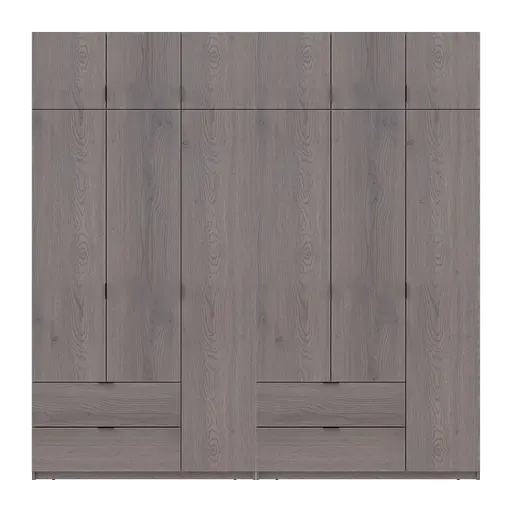 Шкаф для одежды Doros Лукас Канноло/Канноло 3+3 ДСП 240х50х240 (42005241) - фото 5