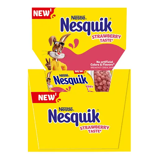Батончик Nestle Nesquik з цільними злаками з вітамінами та залізом зі смаком полуниці 23.5 г - фото 2