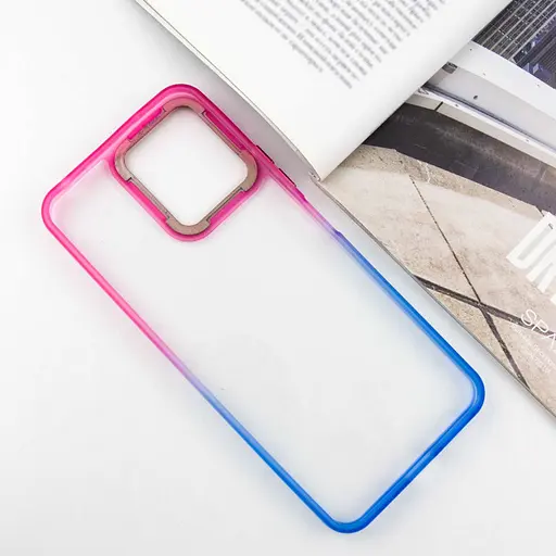 Чехол Epik TPU+PC Fresh sip series для Xiaomi Redmi 12 Синий / Розовый - фото 3