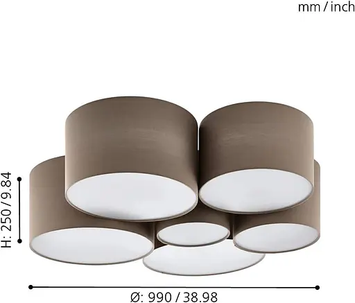 Люстра Sirius H262-6B на 6 плафонов - фото 2